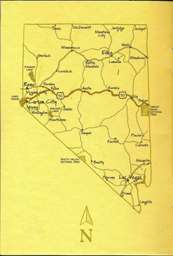map of Highway 50