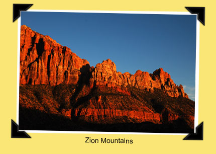 Zion mountains
