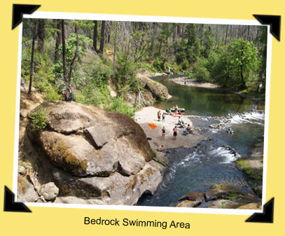 Bedrock swimming area