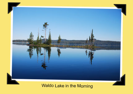Waldo Lake in the morning