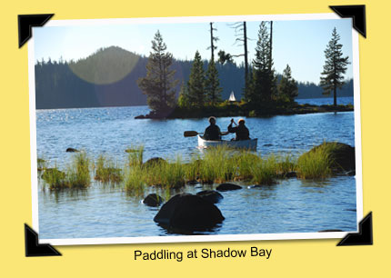 paddling at Shadow Bay